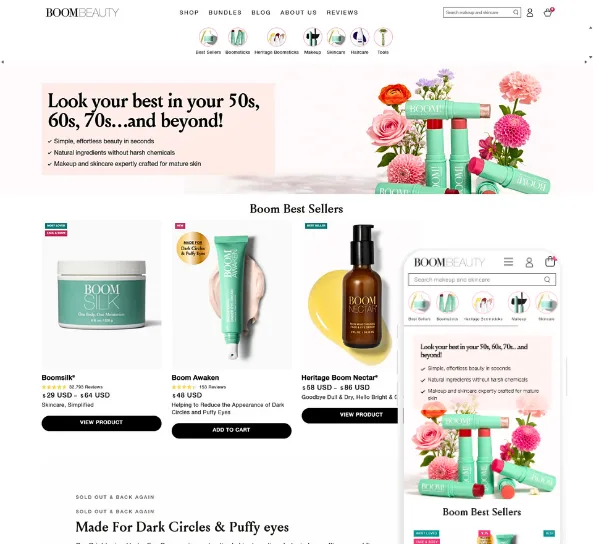 Boom Beauty skincare store