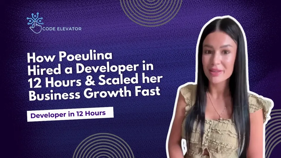 Poeulina hired a Shopify developer in 12 hours